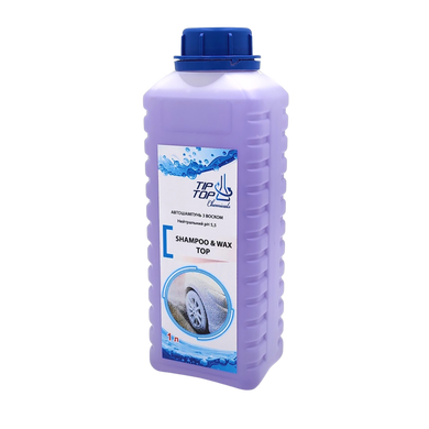 Активна піна Автошампунь з воском Shampoo&Wax TOP для ручної мийки 1 л