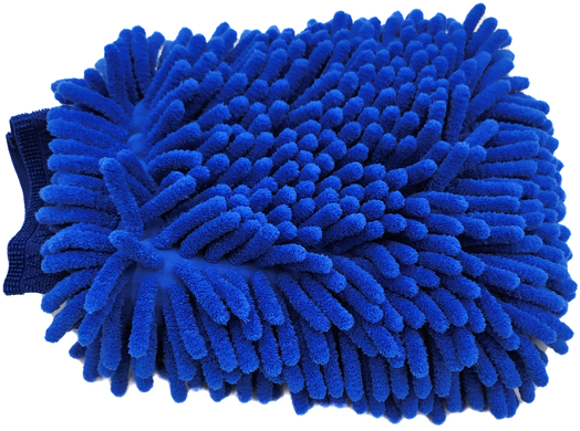 Варежка - мочалка из микрофибры для контактной (ручной) мойки